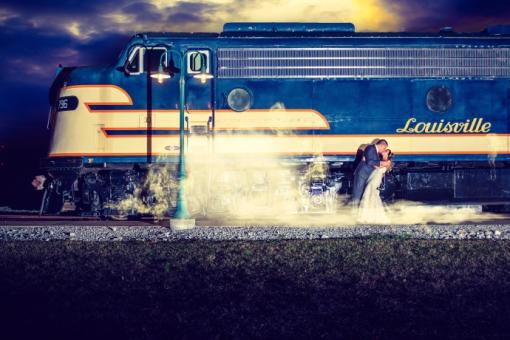 RailPark Wedding Exterior Train