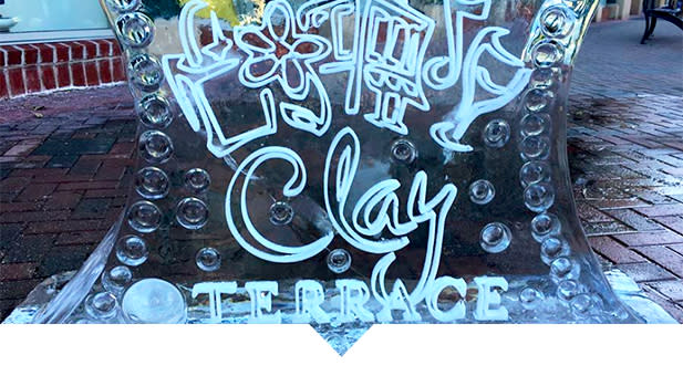 Ice Sculptures at Clay Terrace