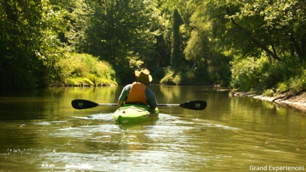 man paddling on Big Otter