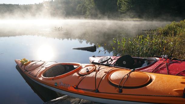 kayaks at pinery