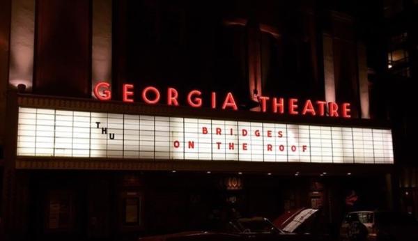 Georgia Theatre rooftop at night