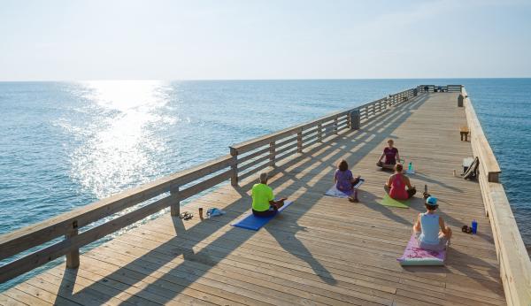 Wrightsville Beach Pier Yoga