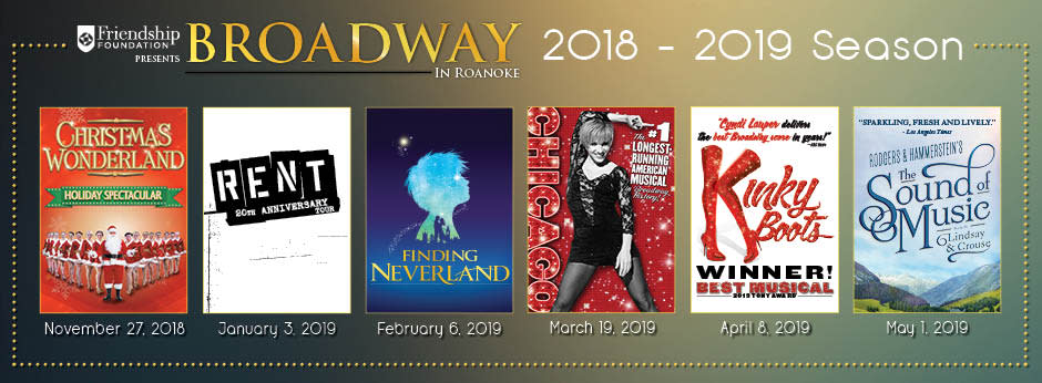 Broadway in Roanoke 2018-19 Season