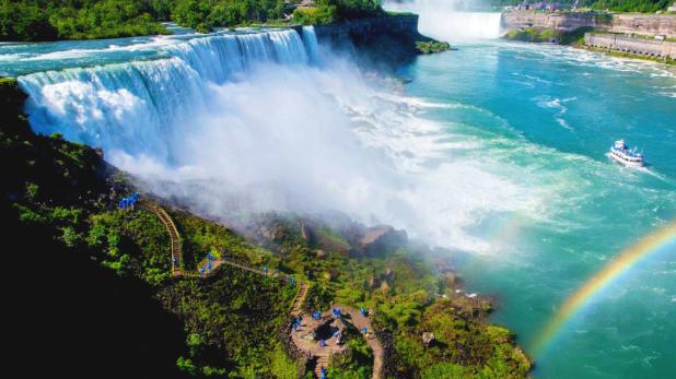 View from above Niagara Falls