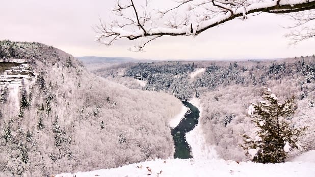 Letchworth State Park Covered in Snow