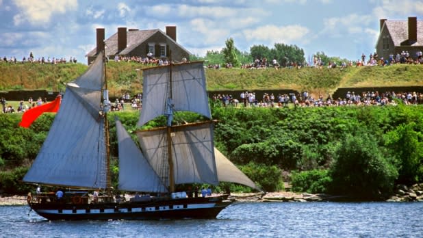 Fort Ontario during Harborfest in Oswego
