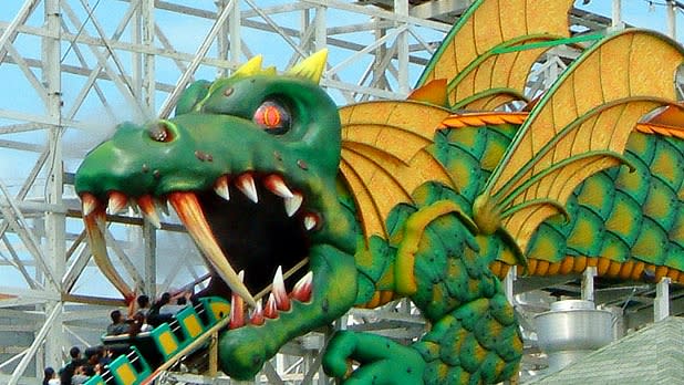 Playland Dragon Coaster in Hudson Valley