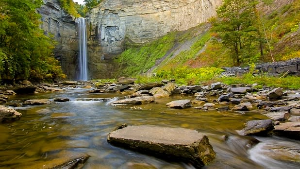 Waterfall at Taughannock Falls.