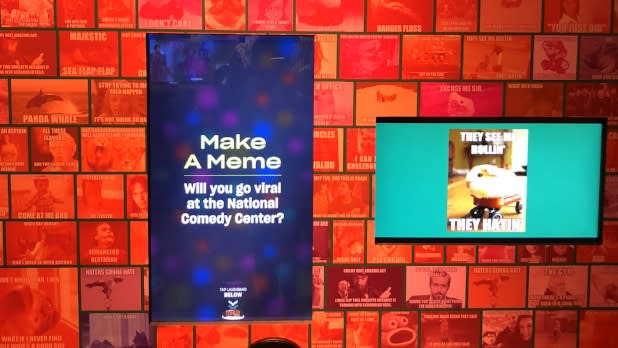 Make A Meme exhibit at the National Comedy Center