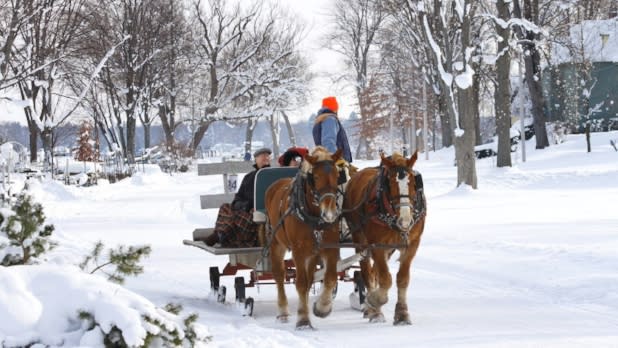 Sleigh ride lakeside- Chautauqua Institution