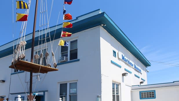 Exterior of the H. Lee White Maritime Museum on Oswego Harbor