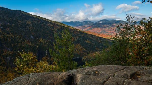 Partial view of High Peaks from Zander Scott Ridge Trail