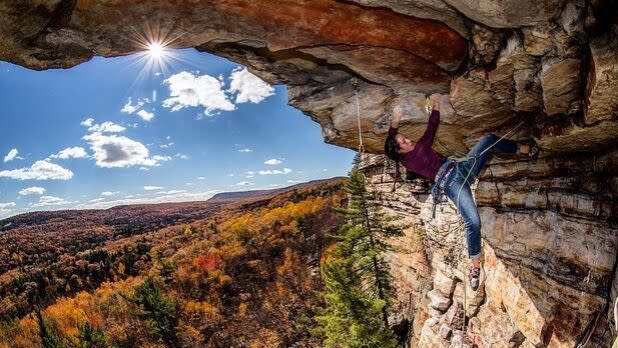 Shawagunk Rock Climbing; Credit: @chris_vultaggio