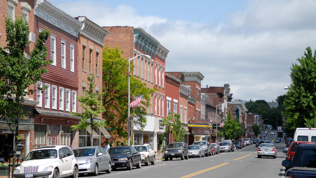 Buildings on Main Street in Catskill