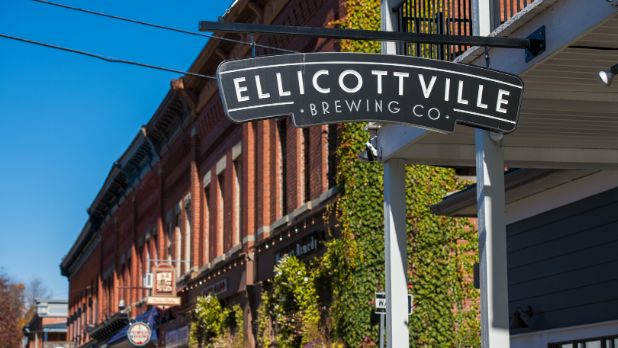 Ellicottville Brewing Co. sign
