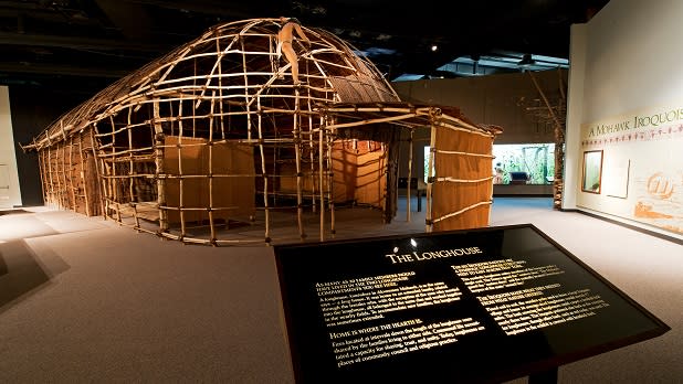 The Longhouse at the New York State Museum