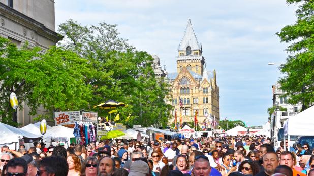 Crowd at the Taste of Syracuse
