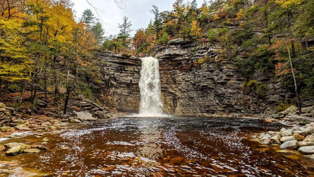 A waterfall at Minnewaska State Park