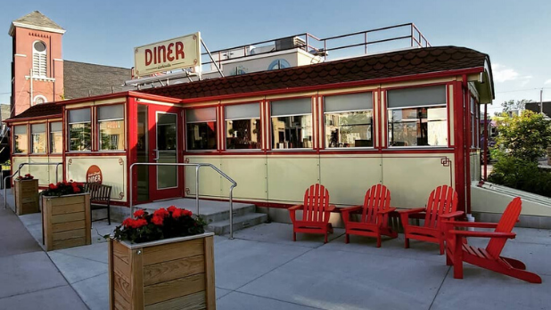 A photo of the exterior of Swan Street Diner in Greater Niagara