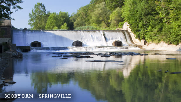 Scoby Dam in Springville