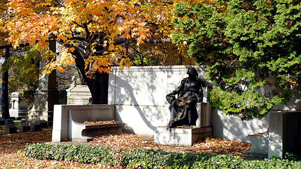 Woodlawn National Cemetery - Memorial Site of joseph Pulitzer Courtesy of Woodlawn Conservancy