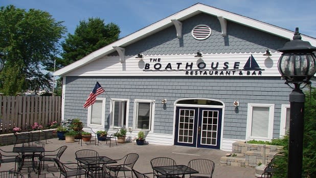 Exterior of The Boathouse at Sackets Harbor Restaurant