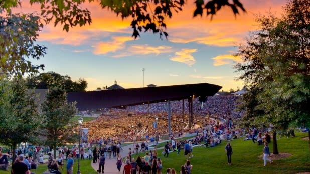 Crowd at Bethel Woods in NY