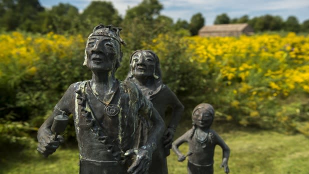 Native American Sculpture at Ganondagan State Historic Site