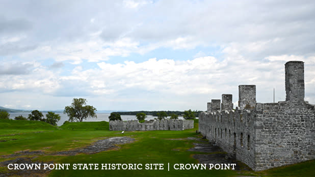 A photo of Crown Point State Historic Site on a sunny day