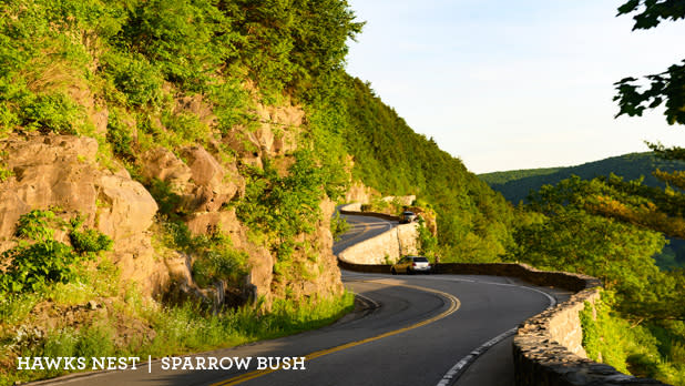 A photo of the Hawks Nest along the Upper Delaware Scenic Byway