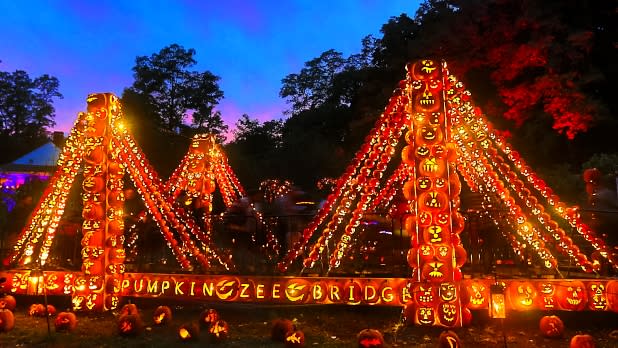 Night lights at the Great Jack O'Lantern Blaze
