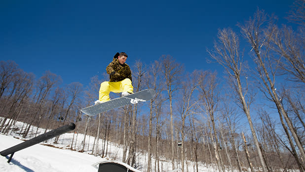 Snowboarder at Gore Mountain 