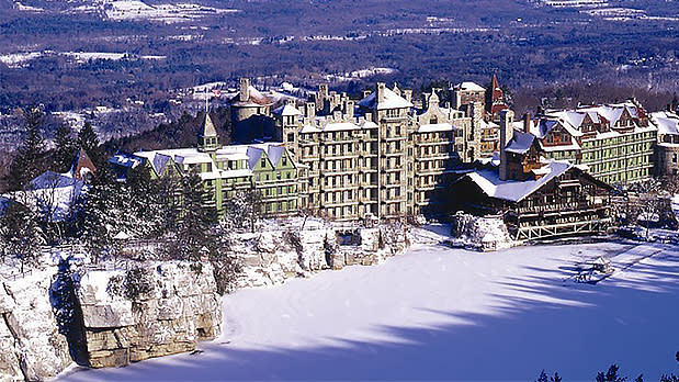 Outside View of the Mohonk Mountain House