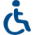 Wheelchair-Blue Ad Icon