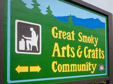 Gatlinburg Arts And Crafts Loop Map Great Smoky Arts And Crafts Community