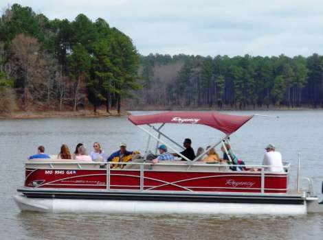 Jordan Lake Guided Pontoon Boat Tours Moncure Nc 27559