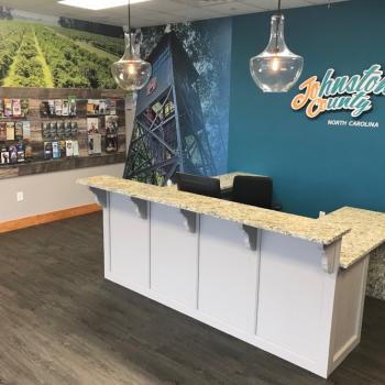 JCVB Visitors Center lobby, located in Smithfield, NC.