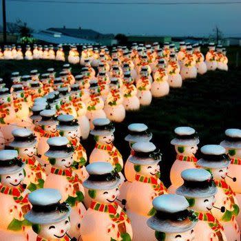 Lighting Of The Snowmen At Cornerstone Sonoma