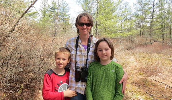 Family at Michael Nichols Pinhook Bog