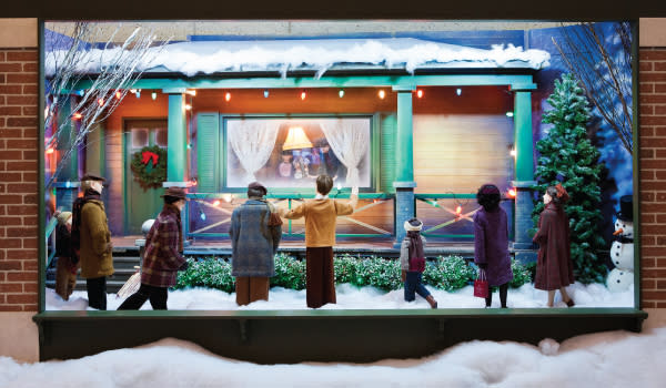 A Major Award window display from "A Christmas Story" in Hammond, Indiana