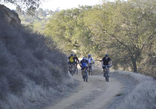 Bikers on a Trail in Irvine Ranch