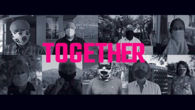 Together wearing a mask Graphic