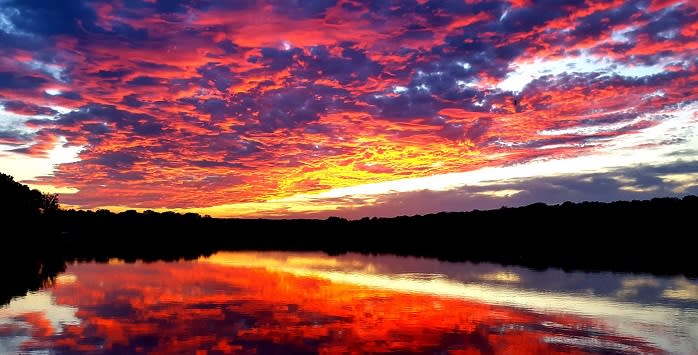 Sunset at a Lake Gifford Pinchot State Park in York, PA