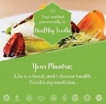 Healthy foodie wellness mantra