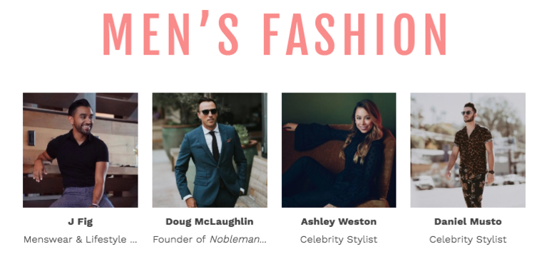 Style Week OC SIMPLY Mens Fashion Panel Speakers