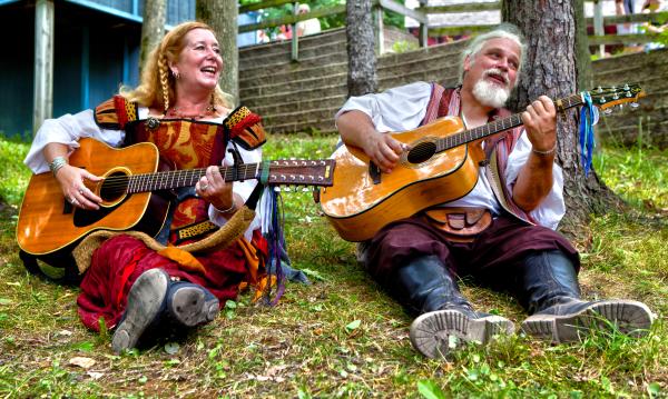 Sterling Renaissance Festival Entertainment - couple playing the guitar