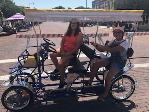 Friend on Hemslojd Quadricycle in Kansas