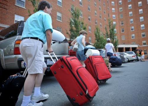 Move in Day on the UNC campus