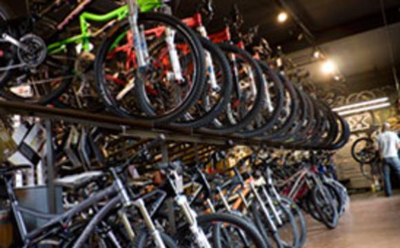 Golden bicycle shop Clearance