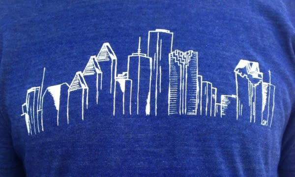 Houston Skyline Tee by Christina Kuehler